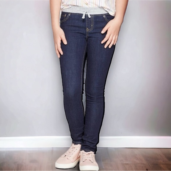 Girls Size 6 Skinny Jeans Bundle - Vigoss Sequins Unicorn & Cat & Jack Dark Wash - Picture 8 of 13